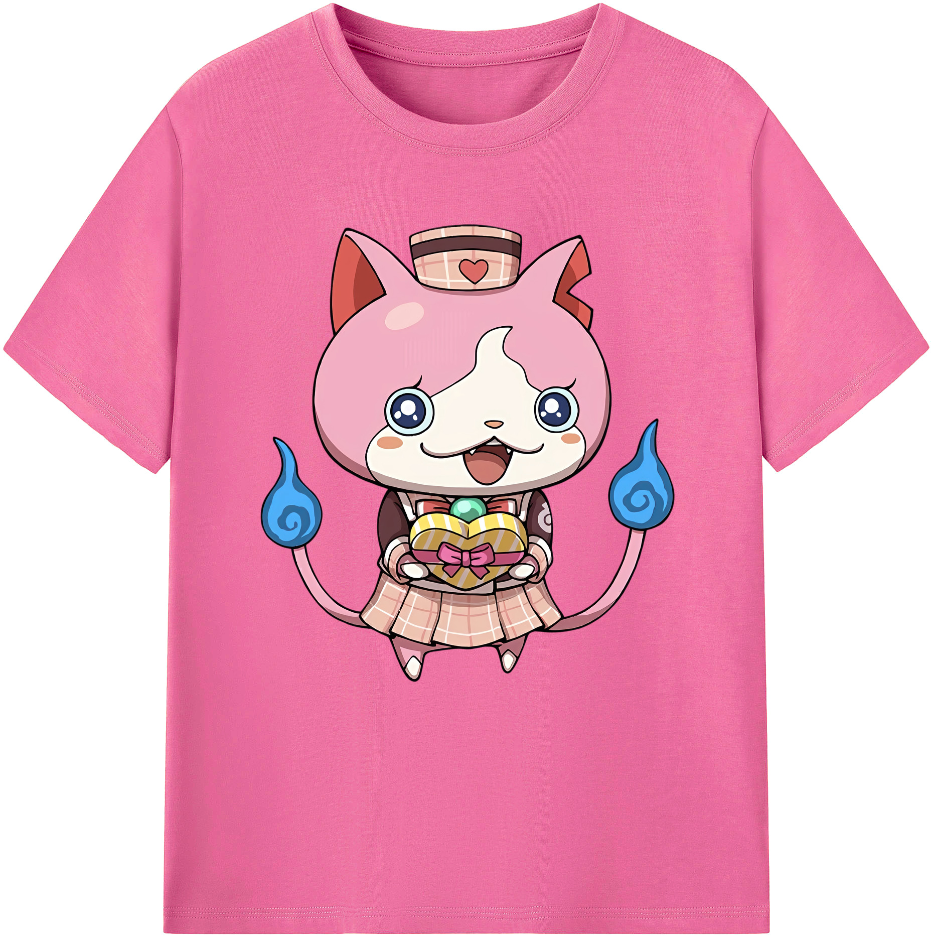 （画像用） 妖怪ウォッチ Yo-kai Watch レディースカジュアルプリントTシャツ（綿100％）